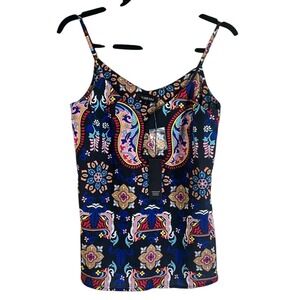 Yumi Kim‎ NWT Printed Camisole Tank Top - Boho Multicolor - Size S